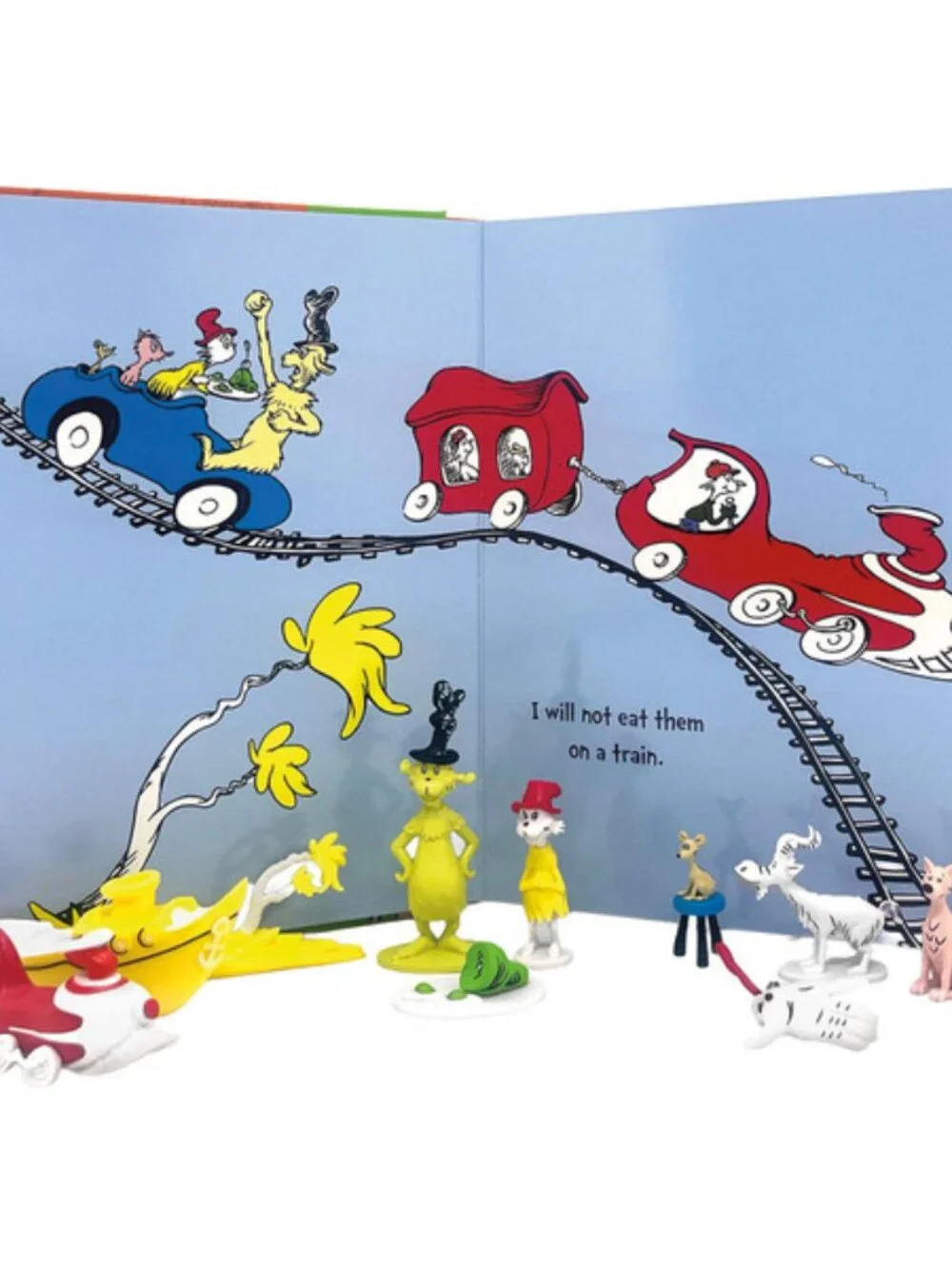 Dr. Seuss Green Eggs and Ham My Busy Books - Storybook, 10 figurines, Playmat